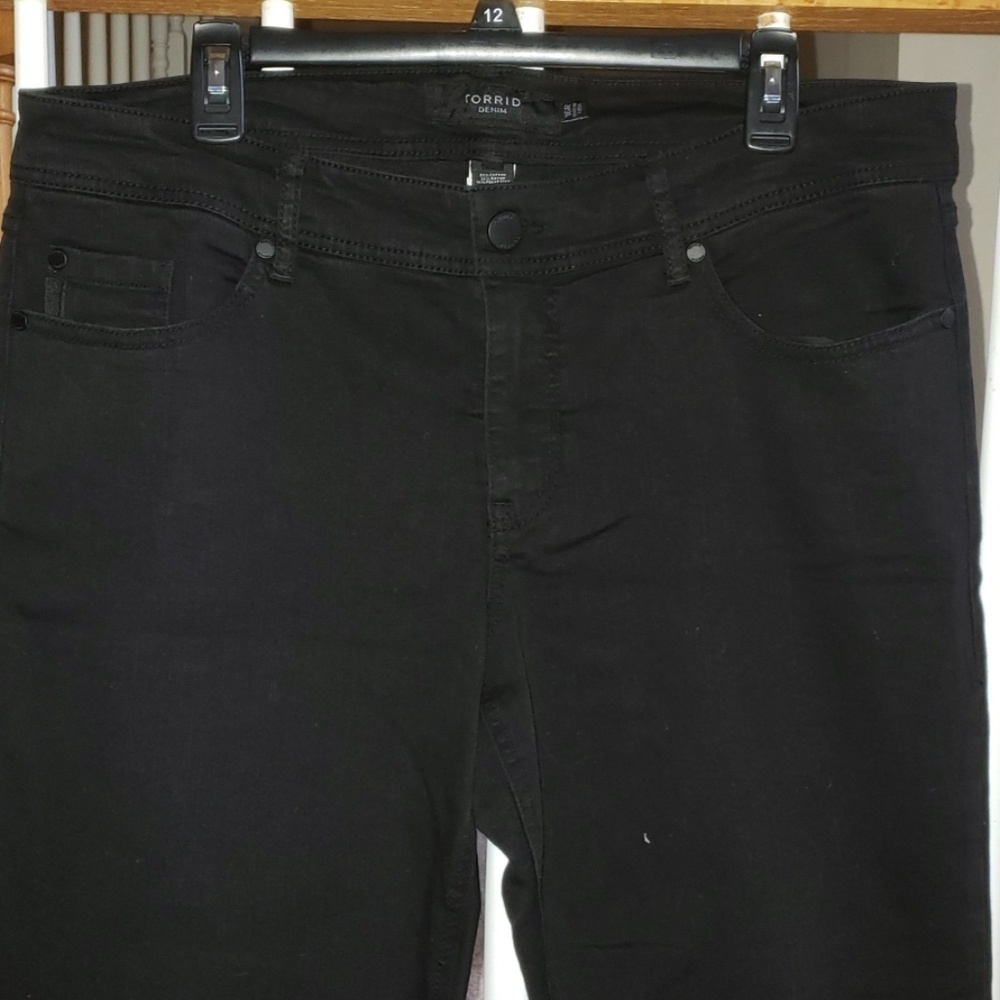 Torrid Bootcut Black Denim Jeans